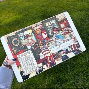 Vintage Mary Engelbreit Tin Container Vintage Kitchen Decor Recipe for Happiness